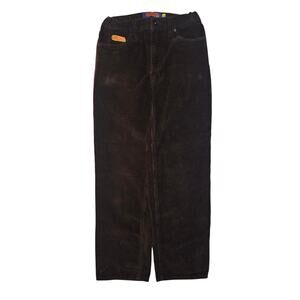 Empyre Corduroy Pants Size 25 Brown Adjustable Waist Skate Y2K Skater
